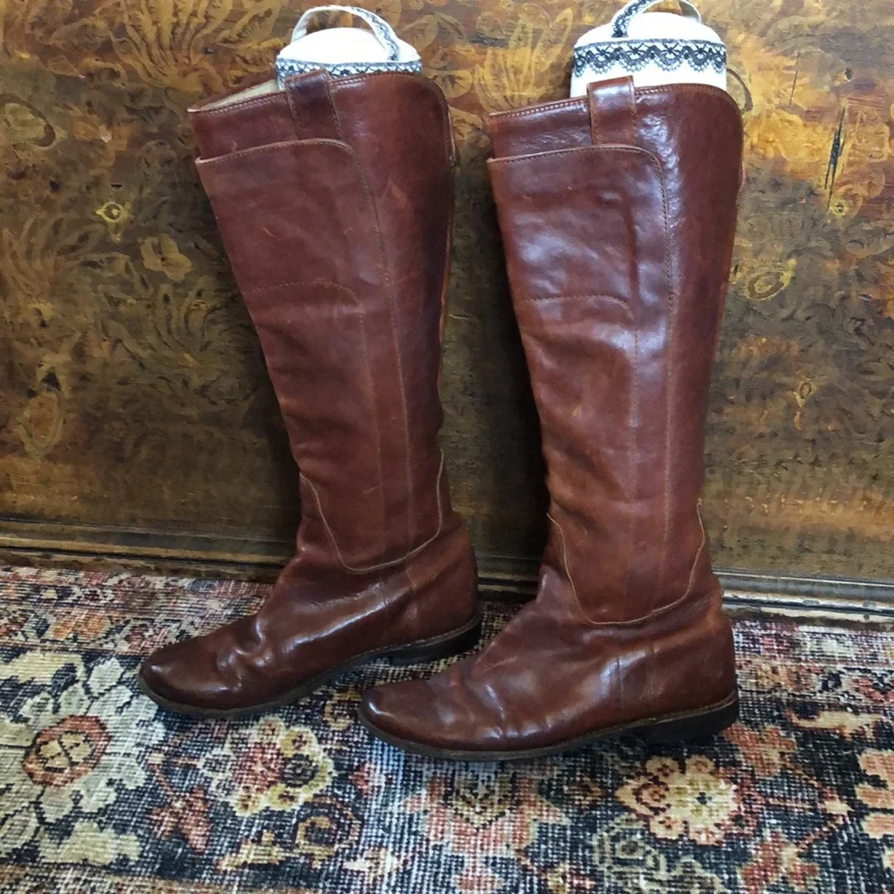 Vintage Frye brown leather boots. Women’s size 6 - Picture 2 of 11